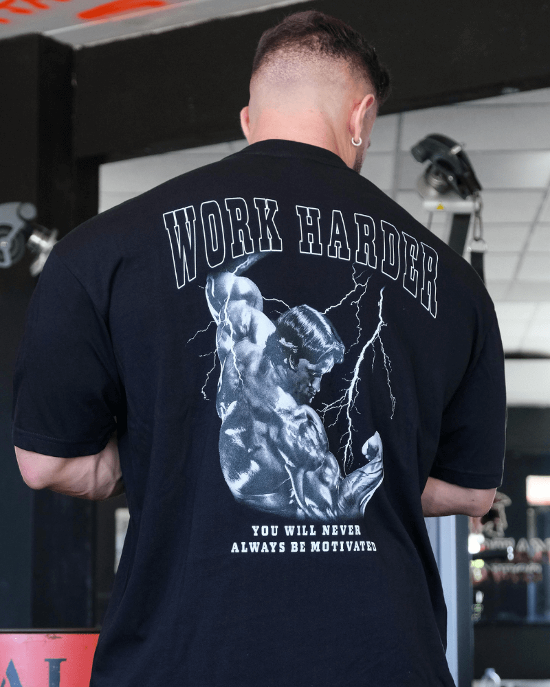 Work harder (Backprint) Oversize Blast