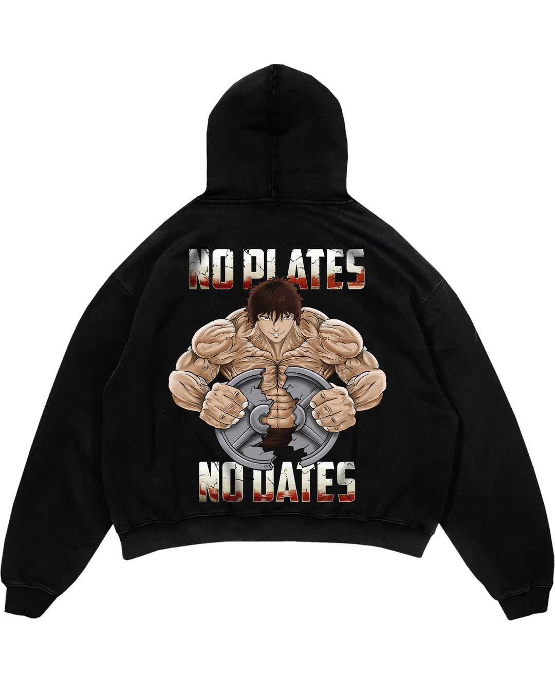 No Plates,no dates Oversized (Backprint) Hoodie