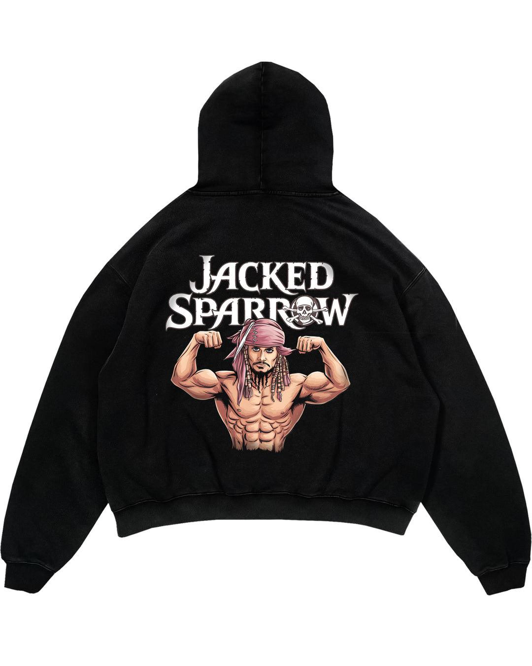 Jacked sparrow oversize (backprint) huppari