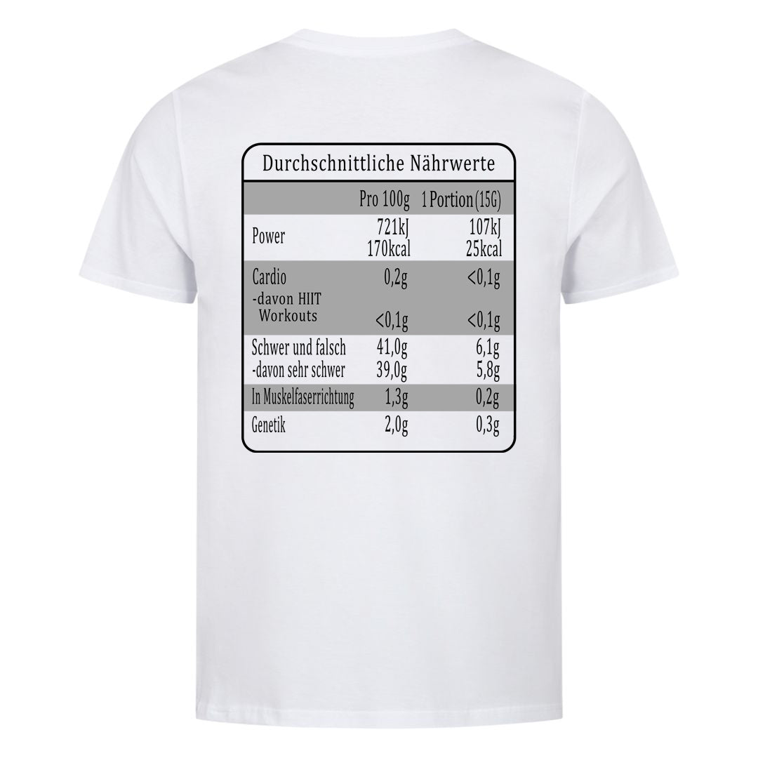 Nährwerte (Backprint) Shirt