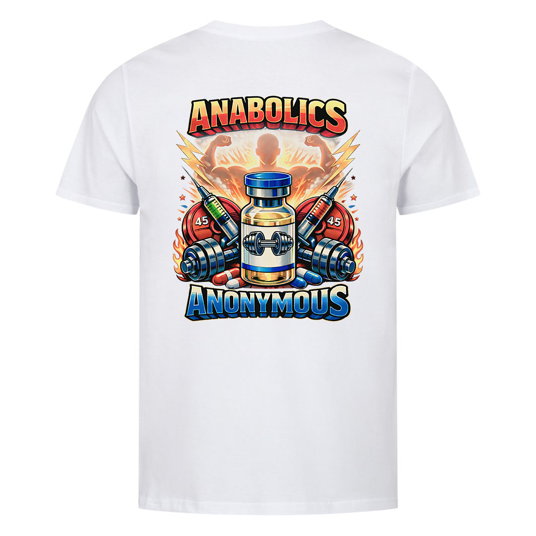 Anabolics Anonymous (Backprint) T-Shirt