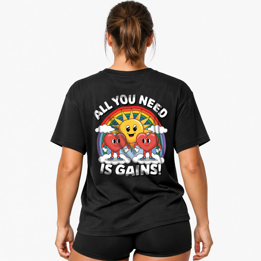 All you need Oversized (Backprint) Shirt