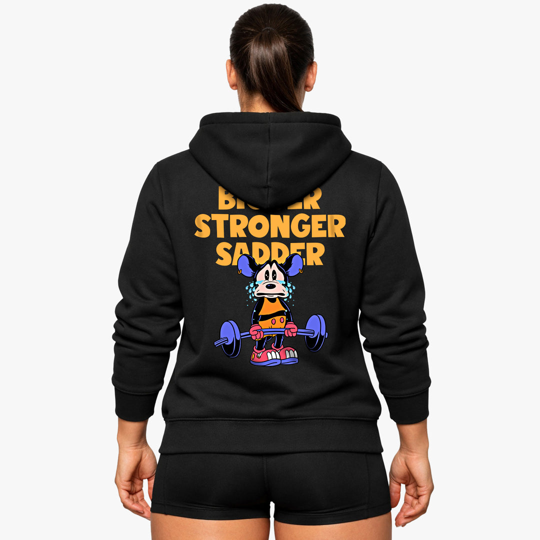 Sweat à capuche Bigger Stronger Sadder (Backprint)