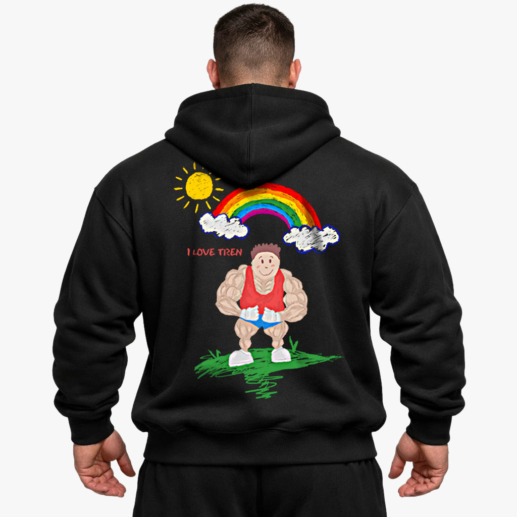 I Love Tren Oversized (Backprint) Hoodie
