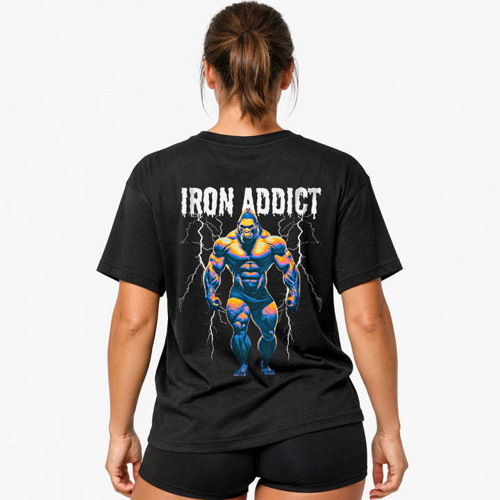 Iron addict (Backprint) Oversized Shirt