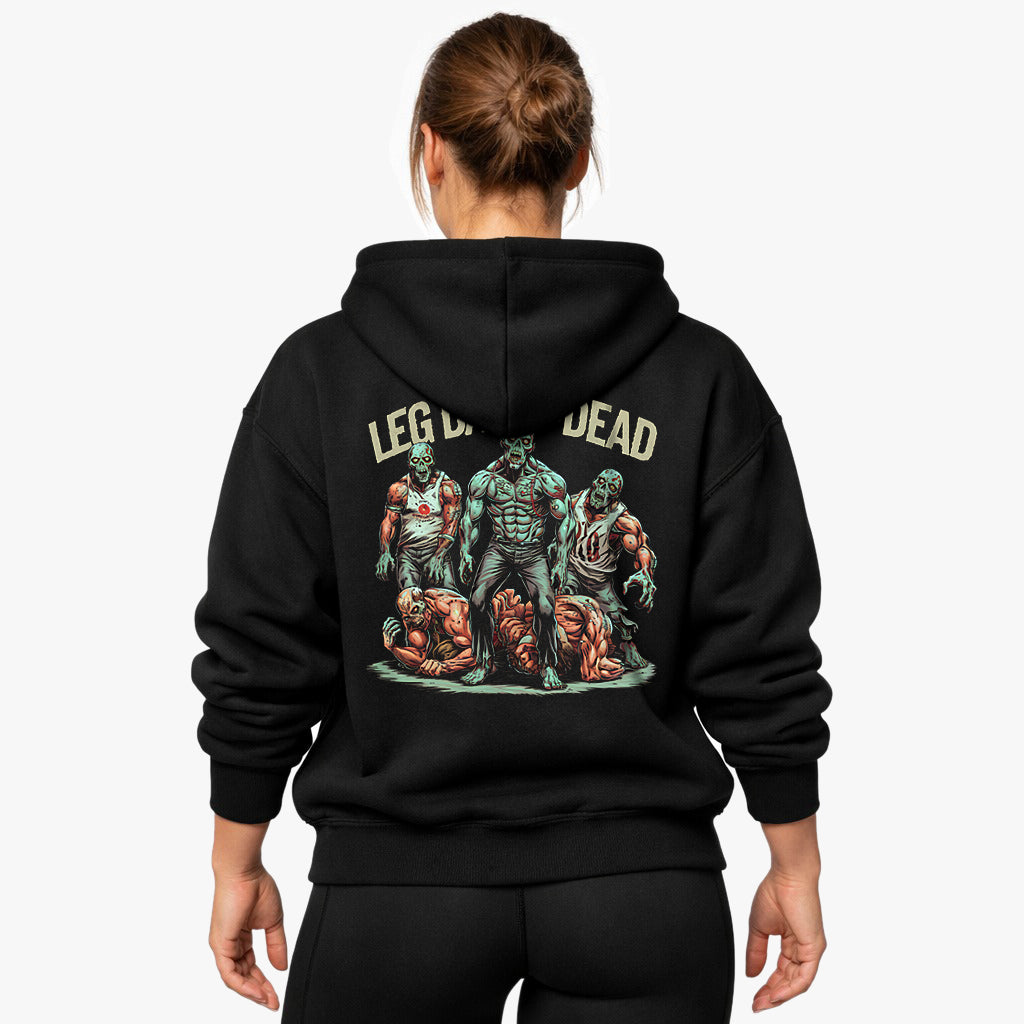 Sudadera con capucha extragrande (impresión en la espalda) del día de los muertos