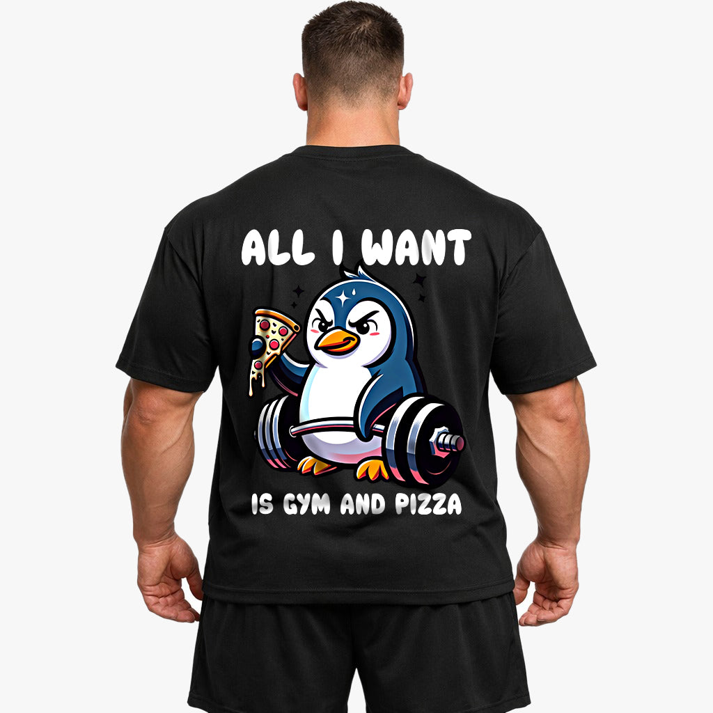 Pizza (Backprint) Oversized Shirt