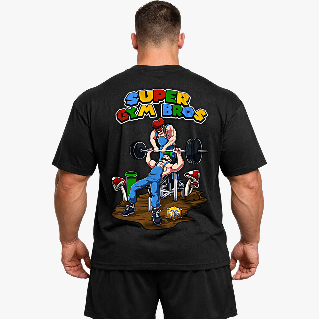 Super Gym Bros (Backprint) Oversized Shirt