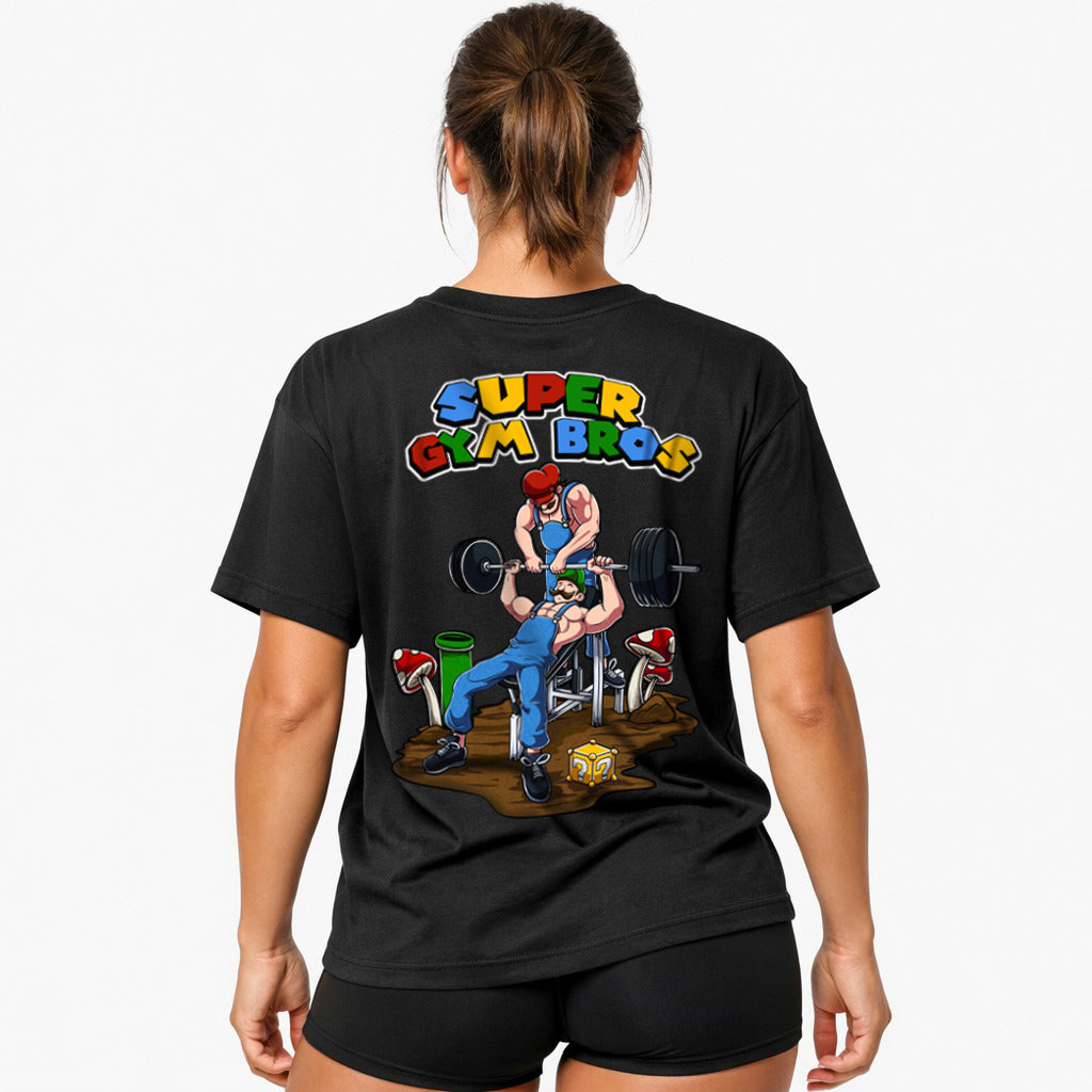 Super Gym Bros (Backprint) Oversized Shirt