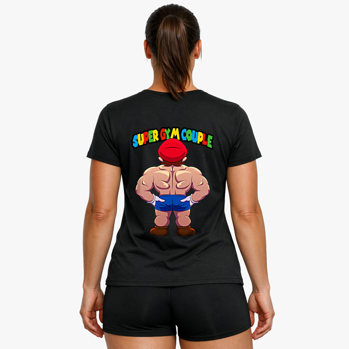 Super Gym Couple (Backprint) Shirt