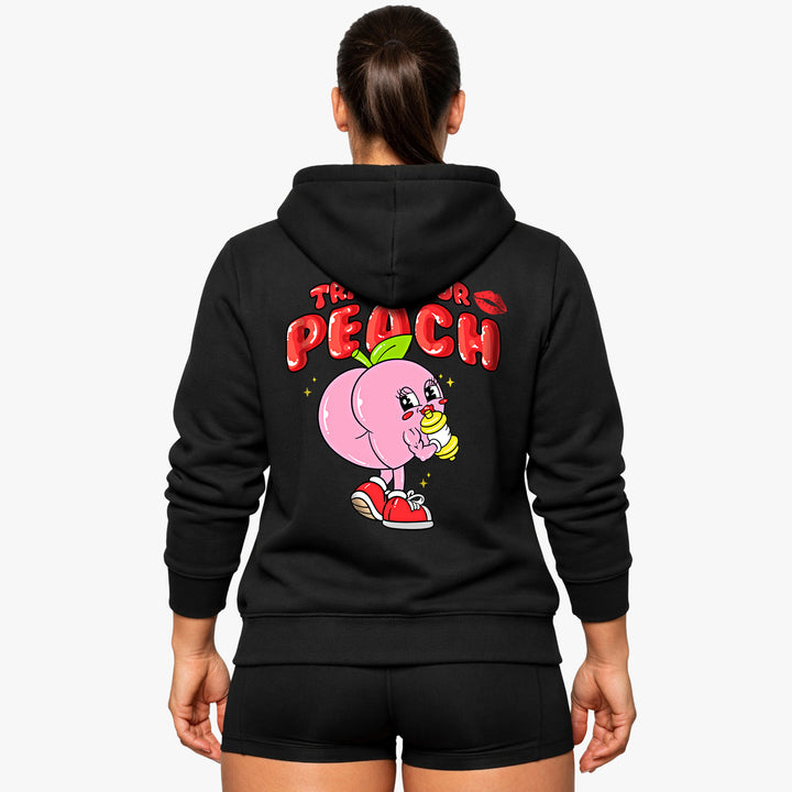 Train je Peach (rugafdruk) hoodie