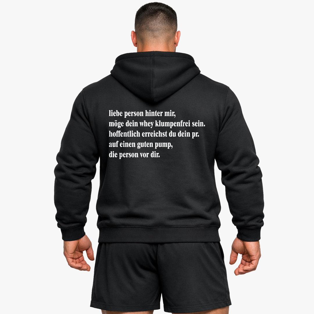 liebe person hinter mir Hoodie