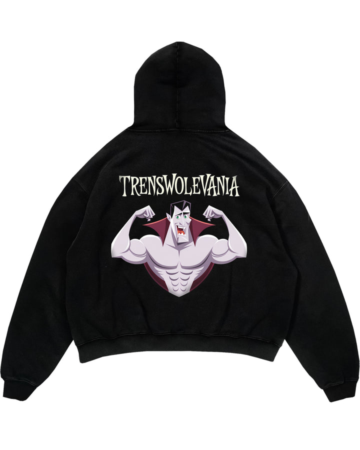 Trenswolevania(V2) Sudadera con capucha extragrande (espalda estampada)