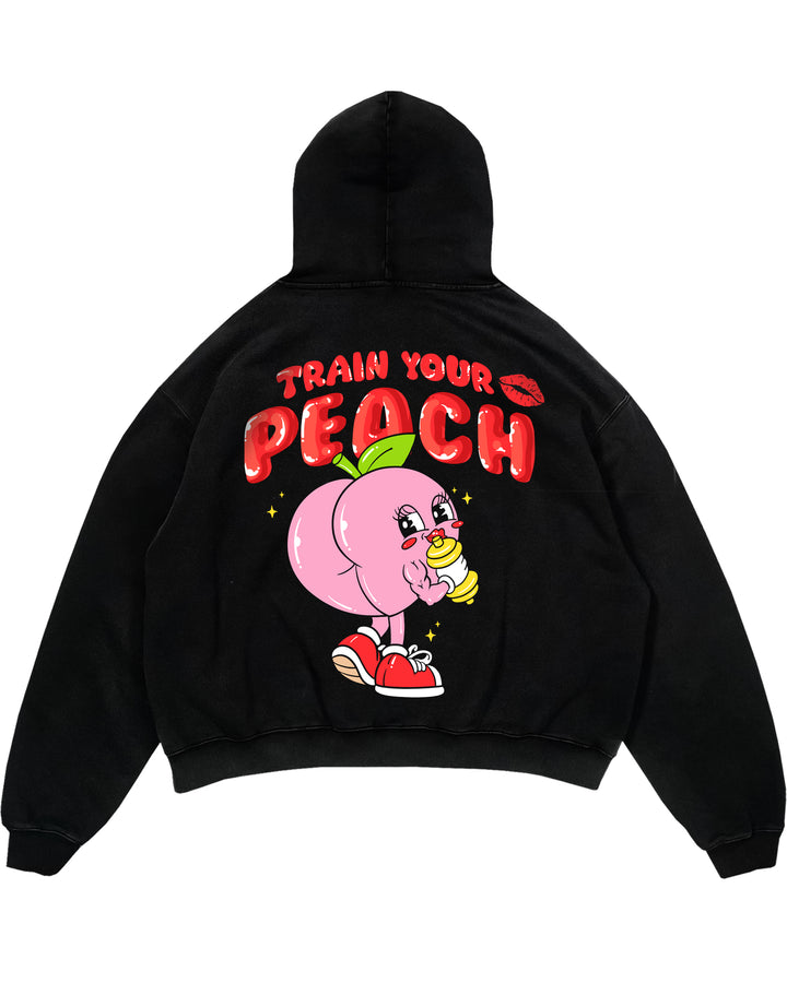 Train your Peach Oversized (Backprint) Hoodie