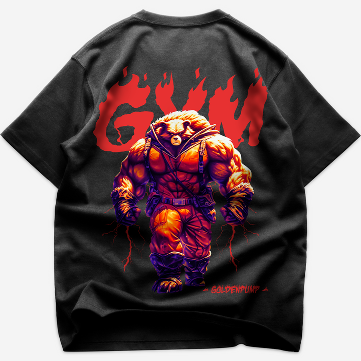 Gym-fire (Backprint) Oversized Shirt