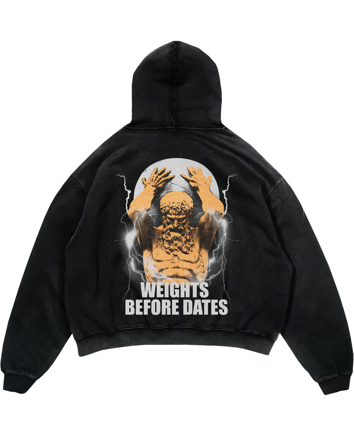 Weights before dates  Oversized Hoodie